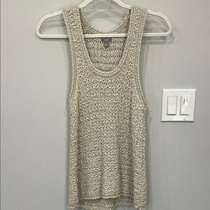 Aerie Beige Knit Tank Top